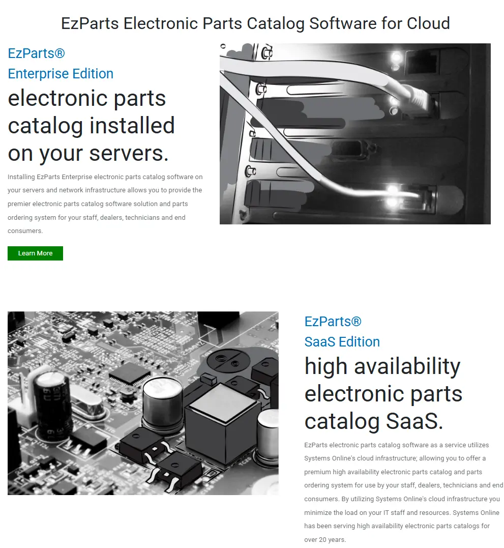 Ezparts System onlines