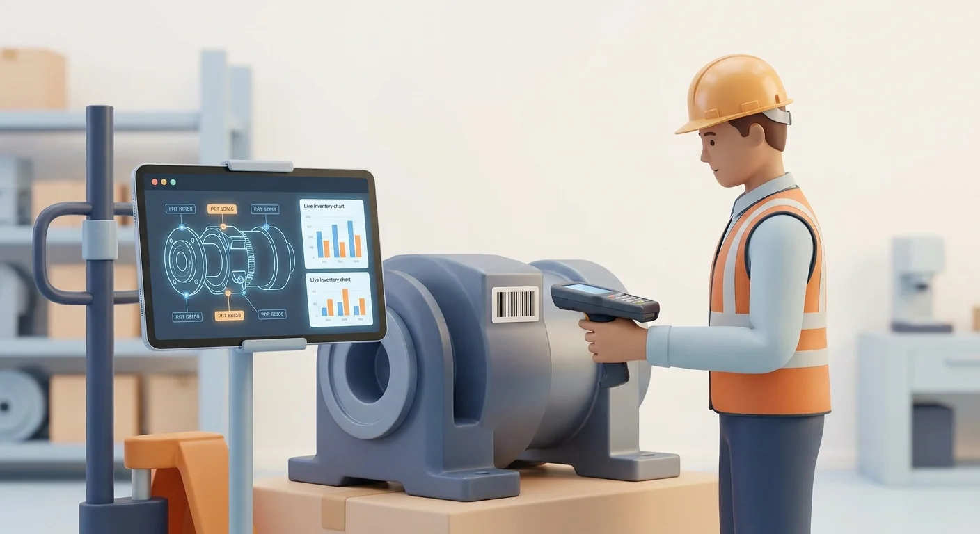A field service technician in a rugged, remote mining environment successfully using a ruggedized tablet offline.