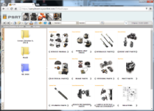 electronic parts catalog shopping cart